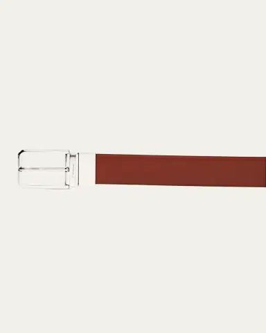 Santoni Men's Reversible Leather Belt | Thumbnail 3