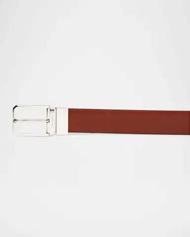 Santoni Men's Reversible Leather Belt | Thumbnail 5