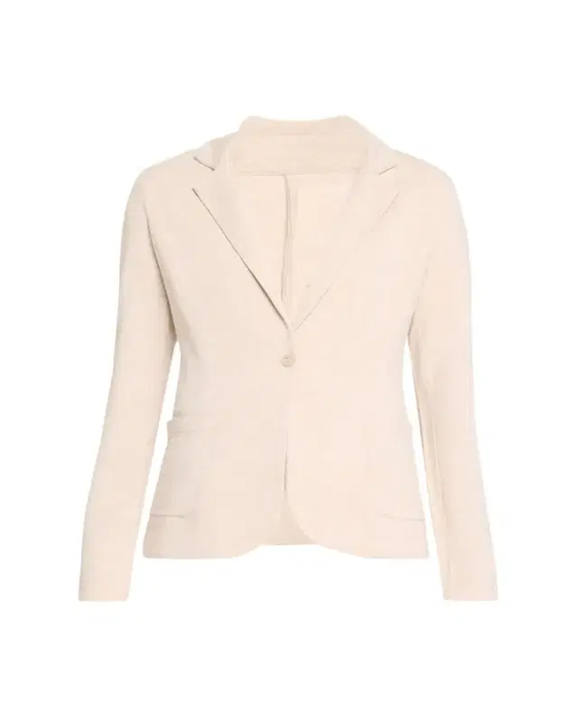 French Terry One-Button Blazer