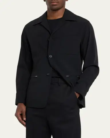 3.1 Phillip Lim Men's Zip-Pocket Work Jacket | Thumbnail 4 3.1 Phillip Lim Men's Zip-Pocket Work Jacket | Thumbnail 4