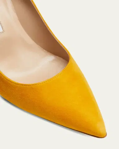 Manolo Blahnik BB 90mm Classic Suede Pumps | Thumbnail 3