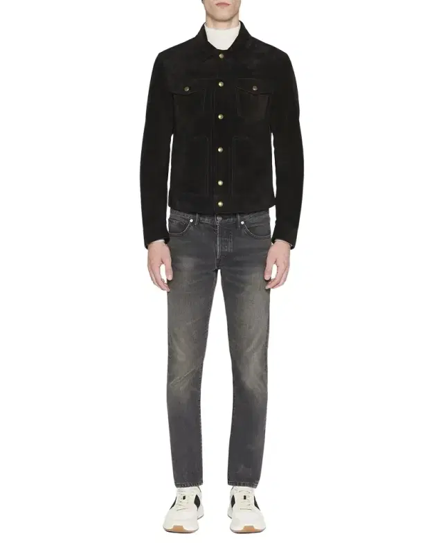 TOM FORD Men 's Suede Western Jacket