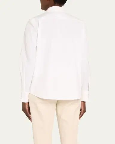 Lafayette 148 New York Wright Stretch Cotton Shirt | Thumbnail 3 Lafayette 148 New York Wright Stretch Cotton Shirt | Thumbnail 3