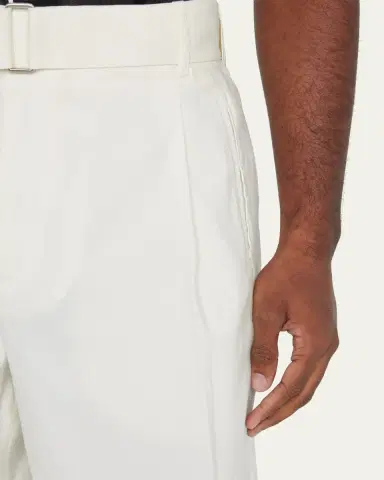 3.1 Phillip Lim Men's Pleated Self-Belt Tailored Shorts | Thumbnail 5