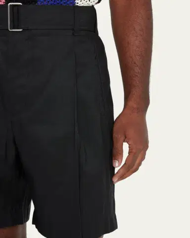 3.1 Phillip Lim Men's Pleated Self-Belt Tailored Shorts | Thumbnail 10