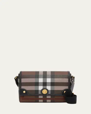 Burberry Note Giant Check E-Canvas Crossbody Bag | Thumbnail 6 Burberry Note Giant Check E-Canvas Crossbody Bag | Thumbnail 6