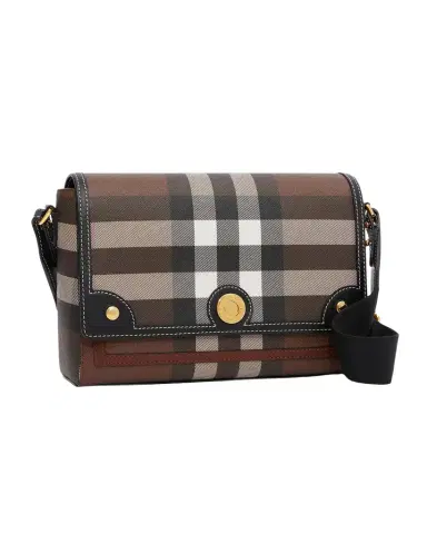 Burberry Note Giant Check E-Canvas Crossbody Bag | Thumbnail 1 Burberry Note Giant Check E-Canvas Crossbody Bag | Thumbnail 1