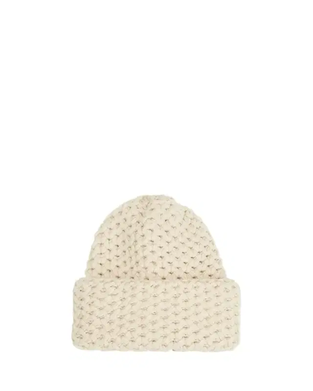 Cashmere Honeycomb Knit Beanie