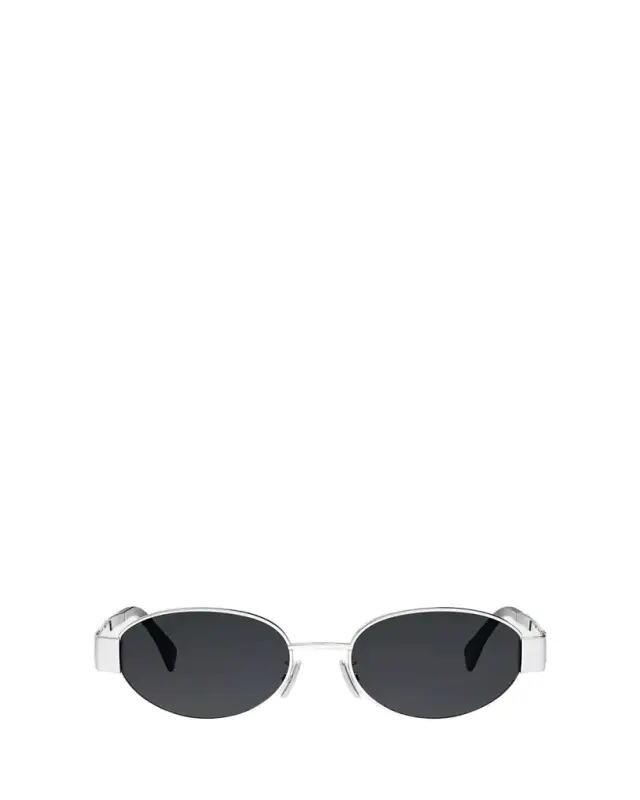 CELINE Triomphe Oval Metal Sunglasses