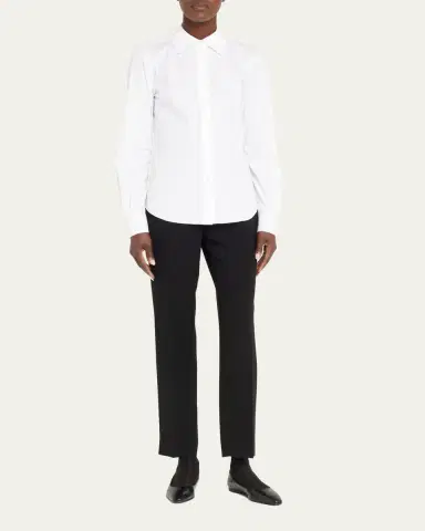Lafayette 148 New York Button-Down Spread-Collar Shirt | Thumbnail 2 Lafayette 148 New York Button-Down Spread-Collar Shirt | Thumbnail 2