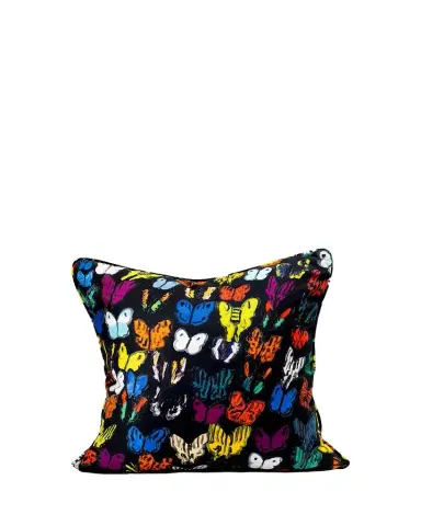 Hunt Slonem Butterflies in Flight Decorative Feather/Down Pillow | Thumbnail 1