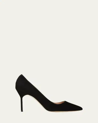 Manolo Blahnik 90mm BB Suede Pumps | Thumbnail 2