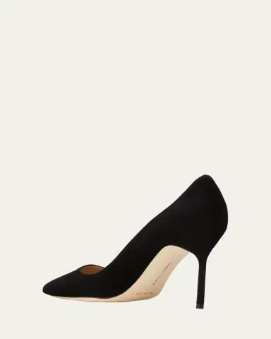 Manolo Blahnik 90mm BB Suede Pumps | Thumbnail 5