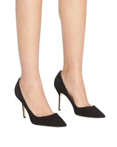 Manolo Blahnik 90mm BB Suede Pumps | Thumbnail 1