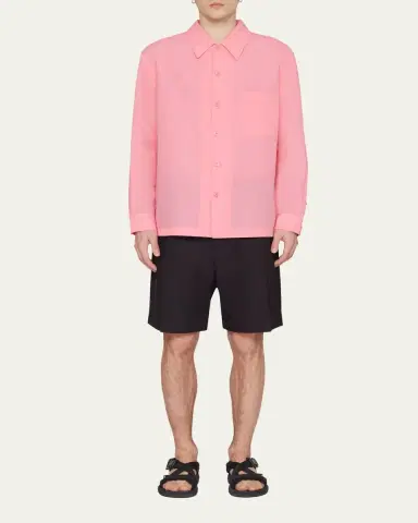 3.1 Phillip Lim Men's Semi-Sheer Sport Shirt | Thumbnail 2