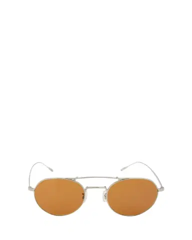 Oliver Peoples Reymont Titanium Double-Bridge Round Sunglasses | Thumbnail 1