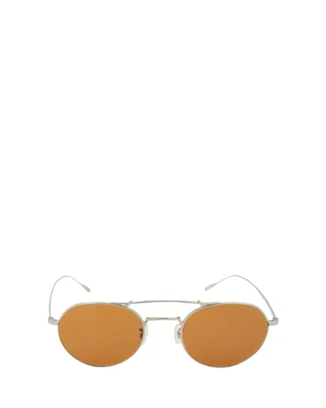Oliver Peoples Reymont Titanium Double-Bridge Round Sunglasses