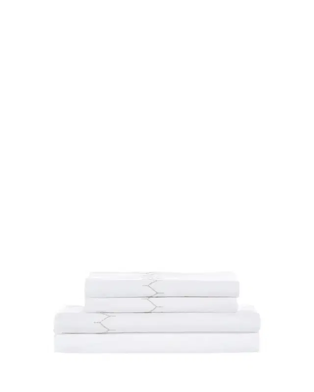 John Robshaw Stitched Sand 300 Thread Count  Sheet Set
