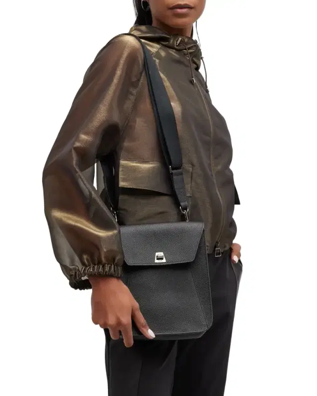 Anouk Small Leather Messenger Bag