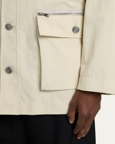 3.1 Phillip Lim Men's Twill Button-Front Chore Coat | Thumbnail 5 3.1 Phillip Lim Men's Twill Button-Front Chore Coat | Thumbnail 5