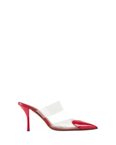 ALAÏA Coeur Clear Cap-Toe Mule Pumps | Thumbnail 1