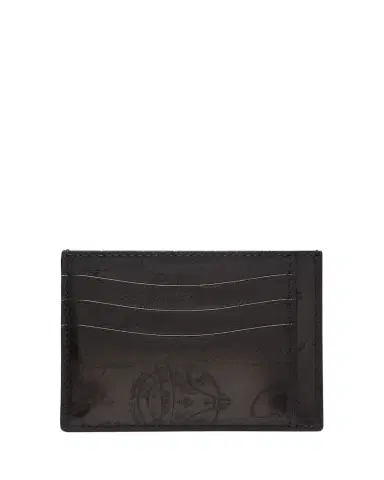 Berluti Men's Bambou Tetris Scritto Leather Card Holder | Thumbnail 1 Berluti Men's Bambou Tetris Scritto Leather Card Holder | Thumbnail 1