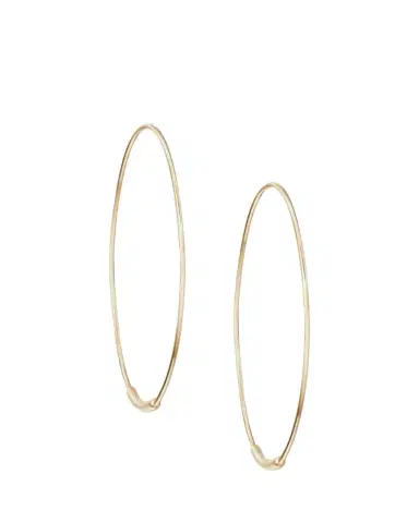 Lana 14K Gold Small Magic Hoop Earrings | Thumbnail 1
