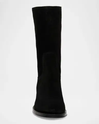 Santoni Fleeces Suede Tall Ranch Boots | Thumbnail 4