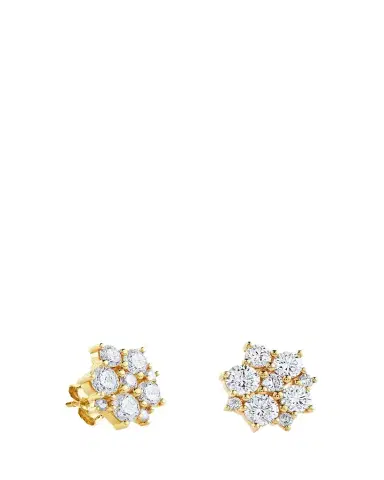 Sydney Evan 14K Yellow Gold Cocktail Disco Diamond Stud Earrings | Thumbnail 1