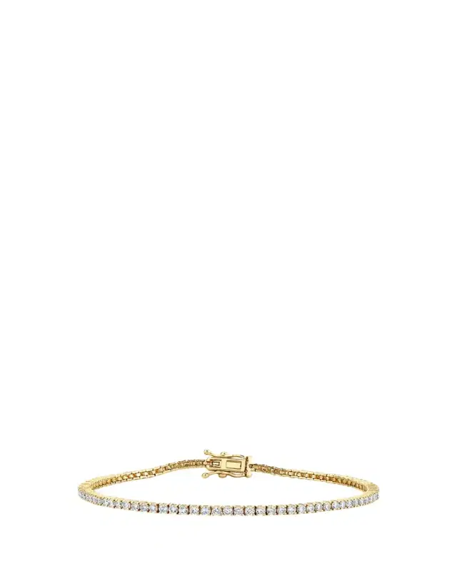 14k Gold Diamond New Tennis Bracelet