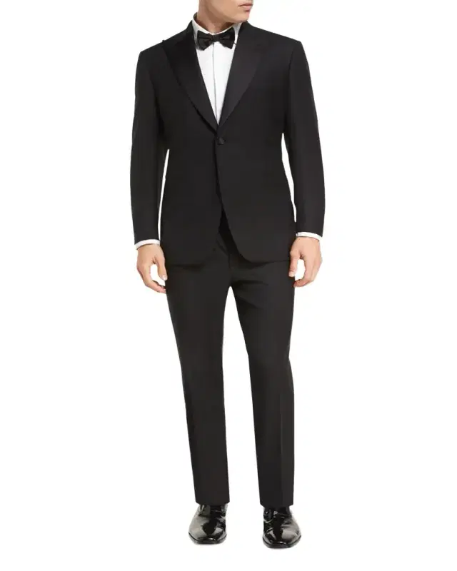 Two-Piece Wool Tuxedo Suit