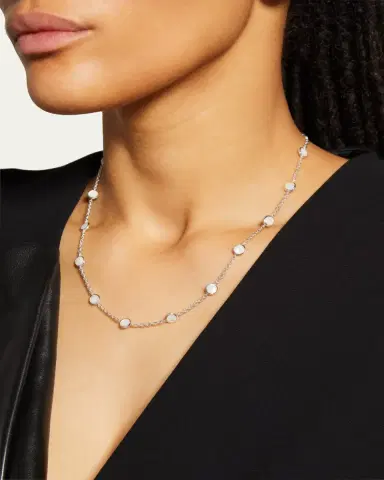 Ippolita Stone Station Necklace in Sterling Silver | Thumbnail 2