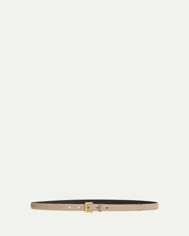 Saint Laurent YSL Monogram Leather Belt | Thumbnail 8