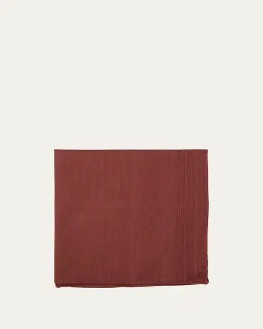 Simonnot Godard Men's Tonal Stripe Handkerchief | Thumbnail 2