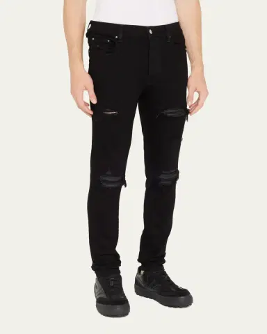 AMIRI Men's MX1 Destroyed Skinny Jeans | Thumbnail 4 AMIRI Men's MX1 Destroyed Skinny Jeans | Thumbnail 4