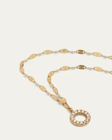 Lana Flawless 14K Gold Open Circle Pendant Necklace | Thumbnail 3