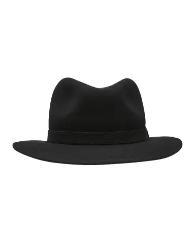 BORSALINO Men's Alessandria Leather-Band Wool Fedora Hat | Thumbnail 3 BORSALINO Men's Alessandria Leather-Band Wool Fedora Hat | Thumbnail 3