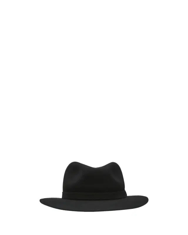 Men's Alessandria Leather-Band Wool Fedora Hat
