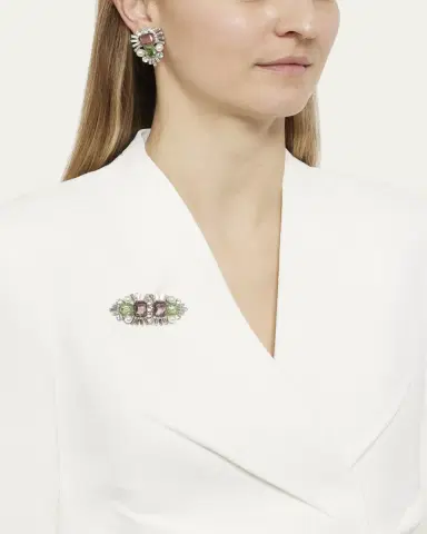 ben-amun Pearly and Crystal Clip-On Earrings | Thumbnail 2 ben-amun Pearly and Crystal Clip-On Earrings | Thumbnail 2