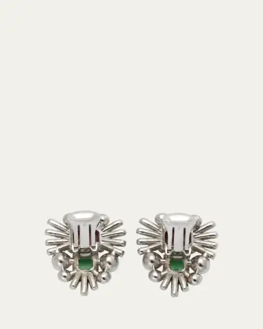 ben-amun Pearly and Crystal Clip-On Earrings | Thumbnail 4 ben-amun Pearly and Crystal Clip-On Earrings | Thumbnail 4