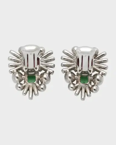 ben-amun Pearly and Crystal Clip-On Earrings | Thumbnail 7 ben-amun Pearly and Crystal Clip-On Earrings | Thumbnail 7