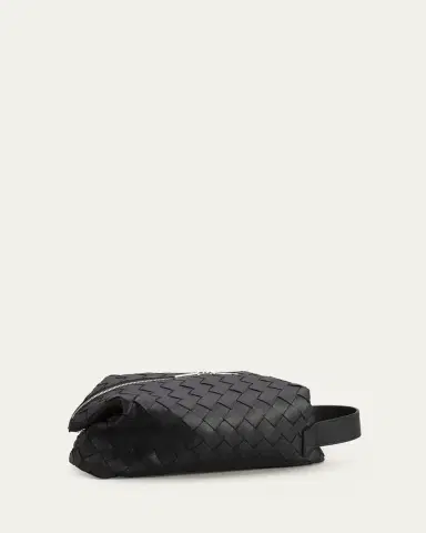Bottega Veneta Men's Intrecciato Leather Toiletry Bag | Thumbnail 2