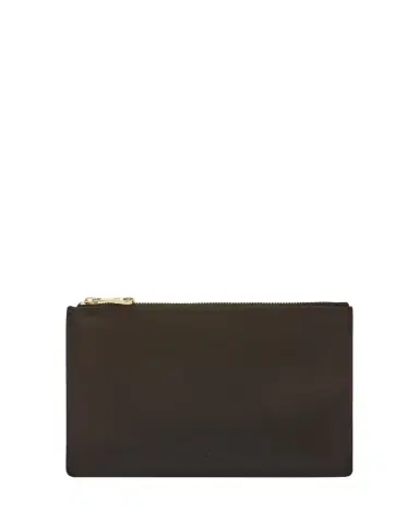 Il Bisonte Oliveta Zip Vacchetta Leather Card Case | Thumbnail 1