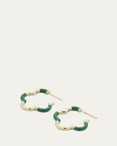 Bea Bongiasca Evergreen Enamel Mini Earrings | Thumbnail 3 Bea Bongiasca Evergreen Enamel Mini Earrings | Thumbnail 3