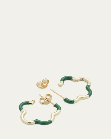 Bea Bongiasca Evergreen Enamel Mini Earrings | Thumbnail 4 Bea Bongiasca Evergreen Enamel Mini Earrings | Thumbnail 4