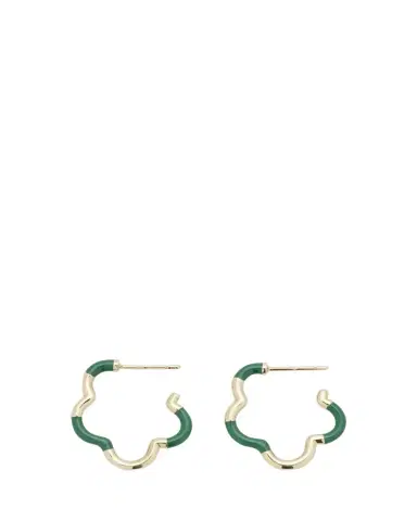 Bea Bongiasca Evergreen Enamel Mini Earrings | Thumbnail 1 Bea Bongiasca Evergreen Enamel Mini Earrings | Thumbnail 1