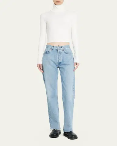 ÉTERNE Cropped Fitted Turtleneck Top | Thumbnail 2