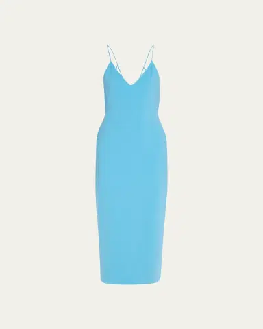 Giorgio Armani Jersey Midi Dress w/ Strappy Back | Thumbnail 7 Giorgio Armani Jersey Midi Dress w/ Strappy Back | Thumbnail 7
