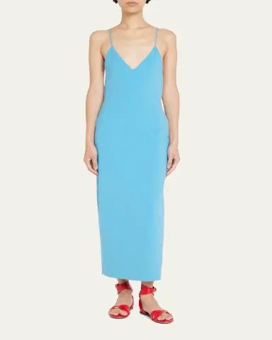 Giorgio Armani Jersey Midi Dress w/ Strappy Back | Thumbnail 8 Giorgio Armani Jersey Midi Dress w/ Strappy Back | Thumbnail 8