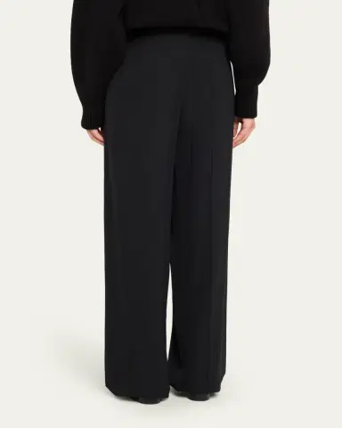 The Row Igor Pleated Straight-Leg Pants | Thumbnail 3 The Row Igor Pleated Straight-Leg Pants | Thumbnail 3